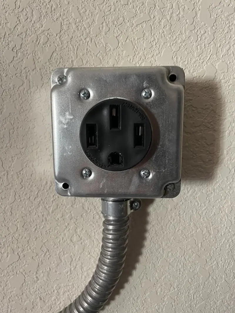 NEMA 14-50 outlet installed for Smart Home Electrical in Eustis